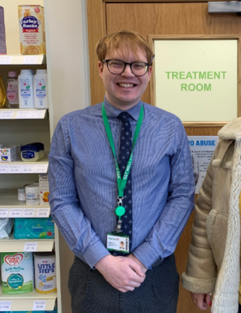 Joel Blakemore at Weldricks Scawthorpe Pharmacy