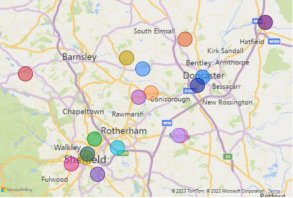 Map of COVID medicines supply services participating pharmacies