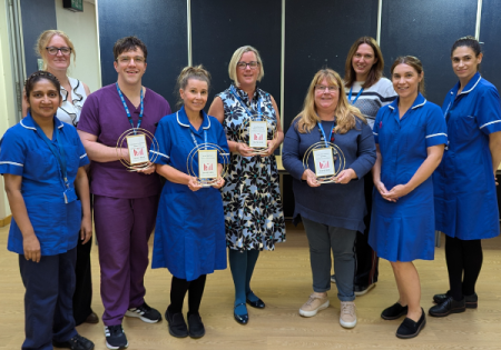 Acute pain team celebrate four national awards.png